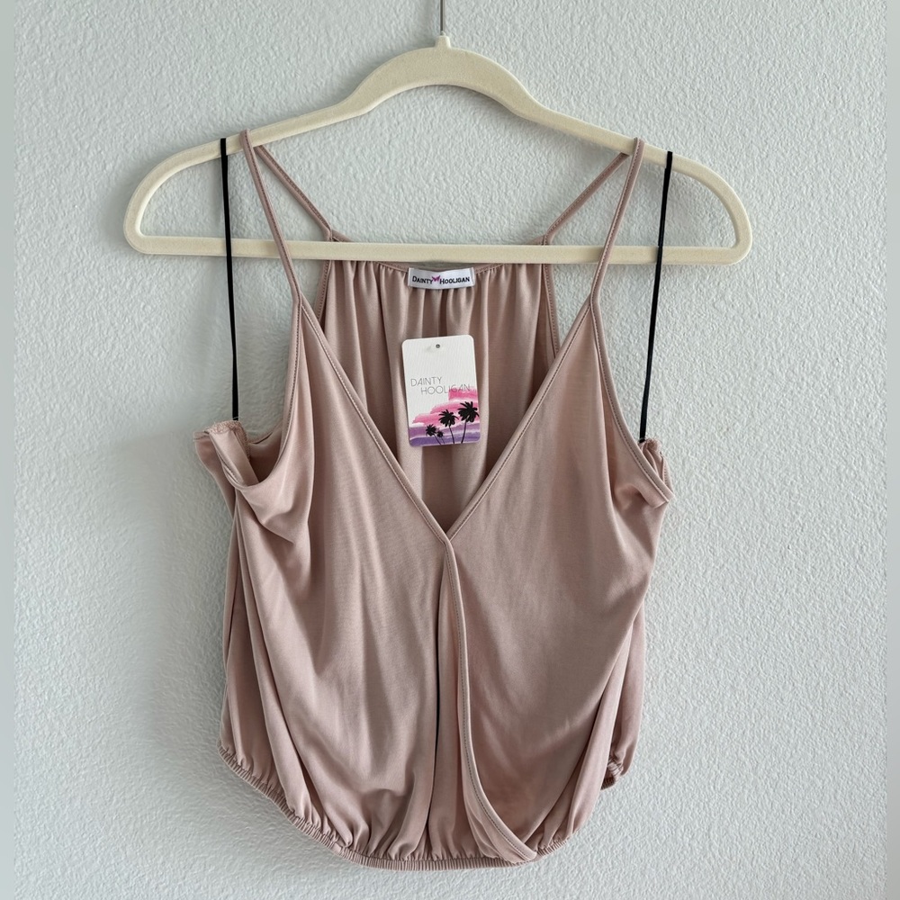 Size Medium cinched waist crop top